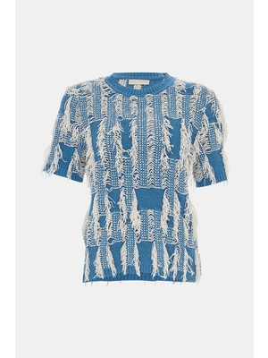 Ulla Johnson Blue Patterned Sleeveless Blouse