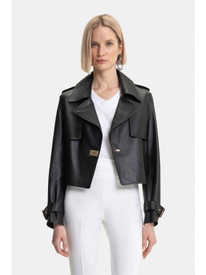 Vakko Black Leather Jacket