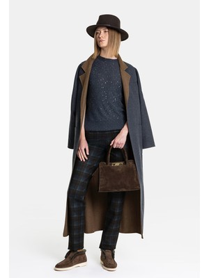 Vakko Grey Straight-Leg Trousers