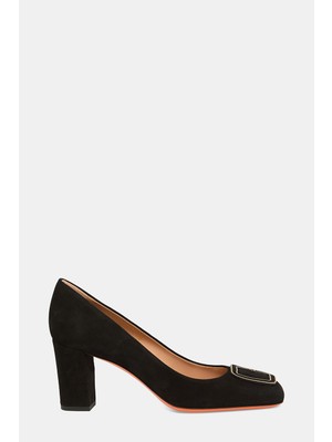 Santoni Santonı Black Suede Shoes