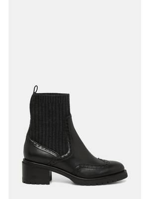 Santoni Santonı Black Leather Boots
