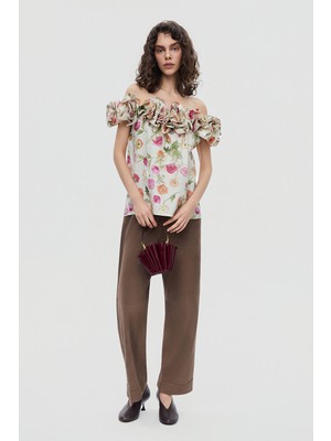 By Malene Birger By Malene Bırger Brown Straight Leg Trousers