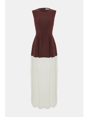 Simkhai Sımkhaı Reddish Brown Midi Dress