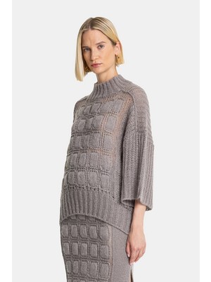 Vakko Mink Knit Sweater