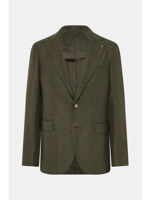 Vakko Single-Breasted Half-Lined Jacket