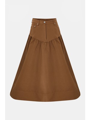 Ganni Gannı Brown Skirt