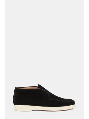 Santoni Santonı Black Suede Shoes