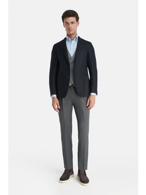 Vakko Grey Melange Vest