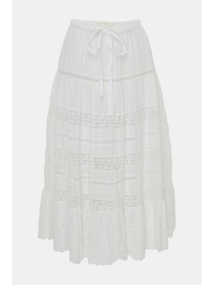Love Shack Fancy White Skirt