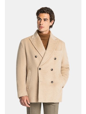 Vakko By Montecore Double-Breasted Natural Down Filled Coat