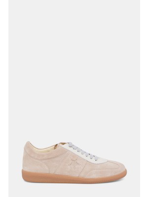 Vakko By Lorena Antonıazzı Beige Suede Sneakers