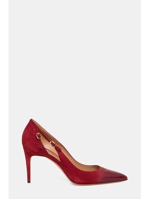 Vakko By Santonı Burgundy Gradient Leather Shoes