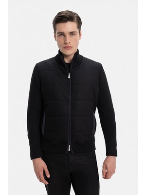 Vakko By Gran Sasso Zippered Stand Collar Jacket