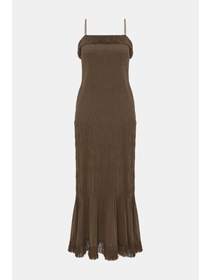 By Malene Birger By Malene Bırger Brown Midi Dress