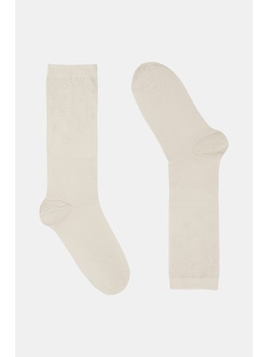 Vakko By Peserıco Beige Socks