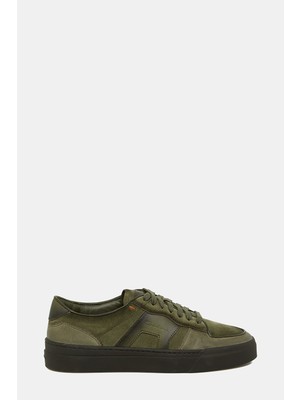 Santoni Santonı Lace-Up Leather Sneakers