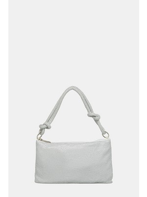 Vakko White Textured Bag