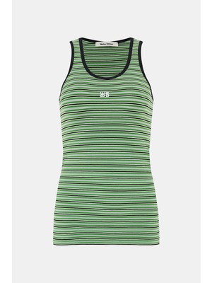Wales Bonner Green Patterned Strappy Blouse
