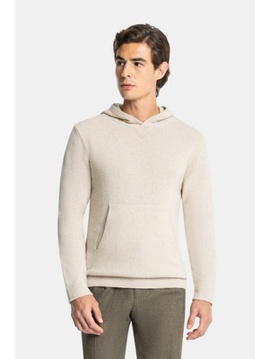 Vakko By Danıele Fıesolı Hooded Cashmere Knit Sweater