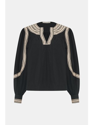 Ulla Johnson Black Blouse