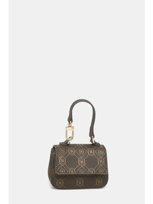 Vakko Brown Monogram Leather Bag Accessories