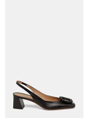 Santoni Santonı Black Leather Shoes