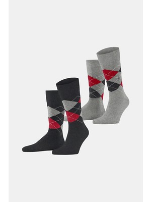 Burlıngton Burlington Two-Pack Argyle Pattern Socks