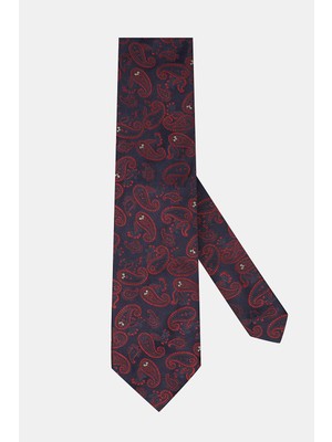 Vakko Patterned Silk Tie