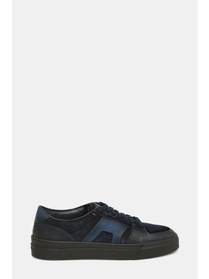 Santoni Santonı Lace-Up Leather Sneakers