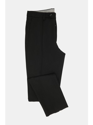 Vakko Black Pleated Trousers