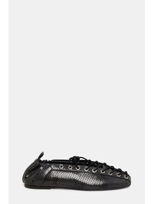 Ganni Gannı Black Ballet Flats