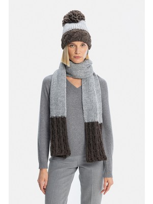 Cıntellı E Galluzzo Light Grey Scarf