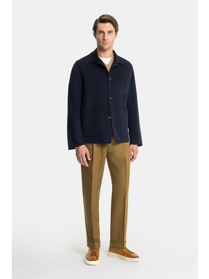 Vakko Patch Pocket Wool Sport Coat