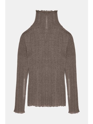 Fabiana Filippi Fabıana Fılıppı Mink High Neck Knit Sweater