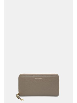 Coccınelle Taupe Leather Wallet