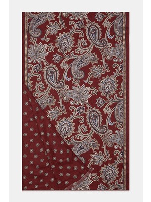 Vakko Patterned Silk Scarf