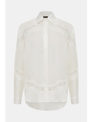 Vakko Ecru Long Sleeve Shirt