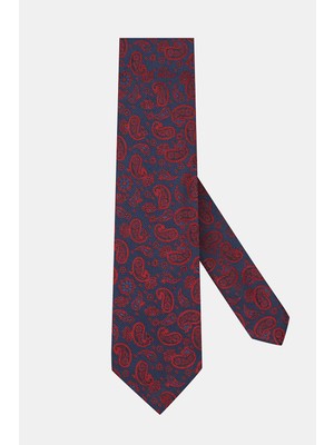 Vakko Patterned Silk Tie