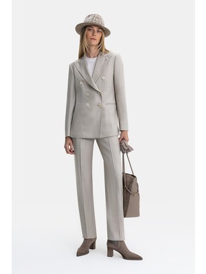 Vakko Mink Slim-Leg Trousers