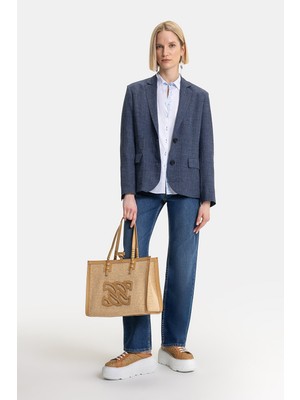 Jacob Cohen Navy Straight Cut Denim Trousers