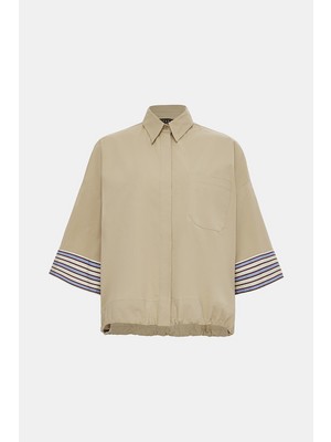 Vakko By Lorena Antonıazzı Beige Shirt