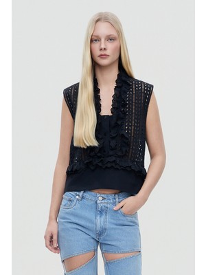 Alberta Ferretti Alberta Ferrettı Black Blouse