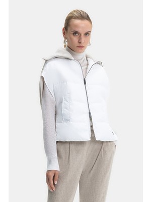 Vakko By Lorena Antonıazzı White-Beige Vest