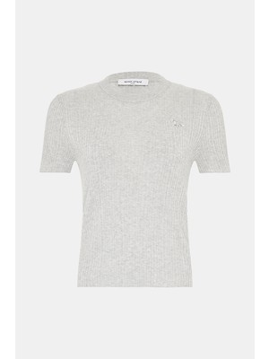 Maison Kitsune Maıson Kıtsune Grey Melange T-Shirt