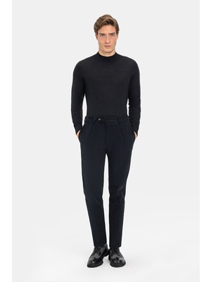 Vakko By Berwıch Black Trousers