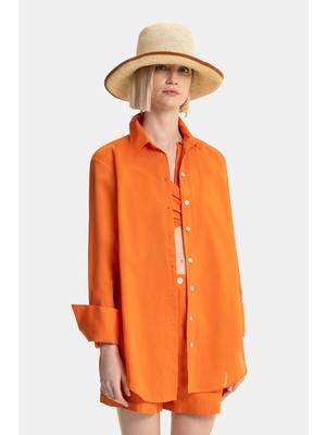 Vakko Orange Shirt