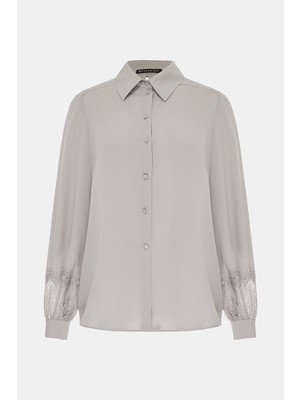 Vakko Beige Long Sleeve Shirt