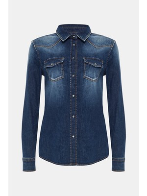 Jacob Cohen Navy Denim Shirt