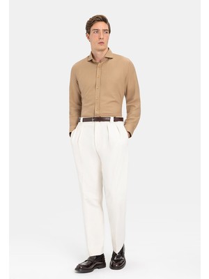 Vakko By Berwıch Ecru Trousers