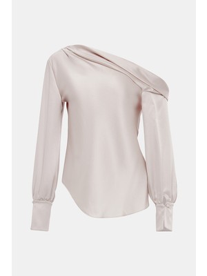 Simkhai Sımkhaı Ecru Long Sleeve Blouse